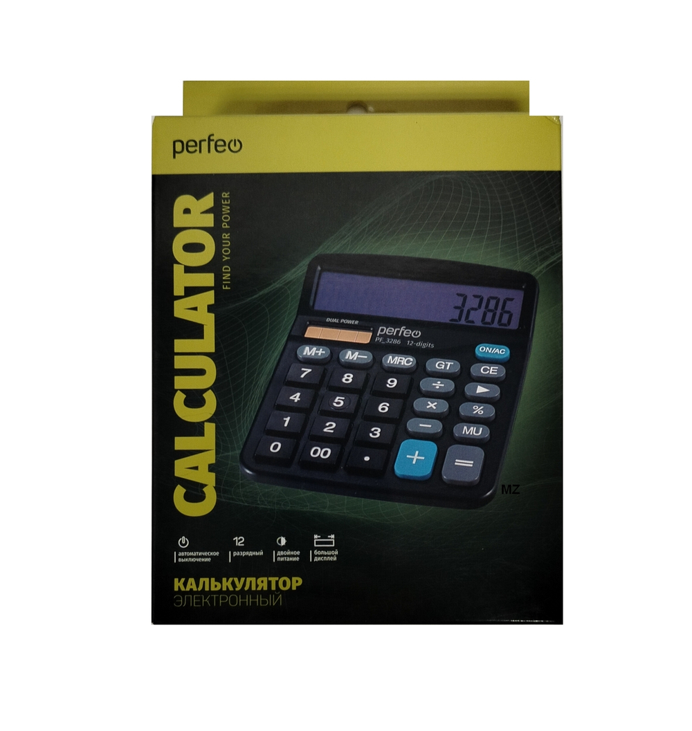 Калькулятор Perfeo PF-3286 (DC837) бухгалтерский
