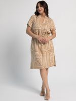 Платье льняное Лукерья (бежевое) П15938-1М LT Collection