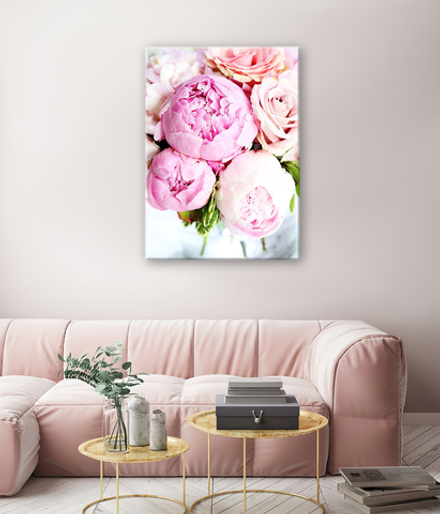 Интерьерная картина в технике цифровой печати. АРТ 007 Пионы