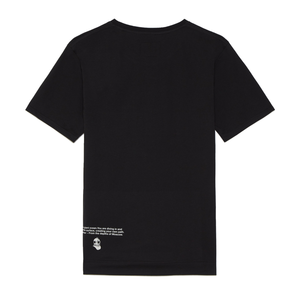 Black TSHRT Military Pocket OIL Reflective