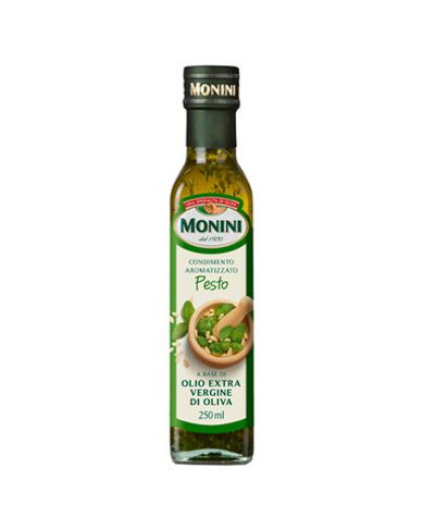 Масло оливковое Monini Экстра Вирджин Pesto с Базиликом 250 мл.