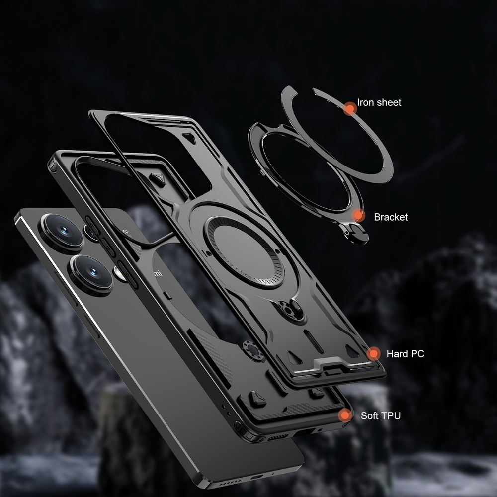 Чехол Magneto Case с кольцом для Xiaomi Redmi Note 13 Pro 4G