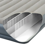 Кровать надувная Pillow Rest Queen Mid-Rise,203*152*30 см,встроенный насос 220В,Intex (64118ND)