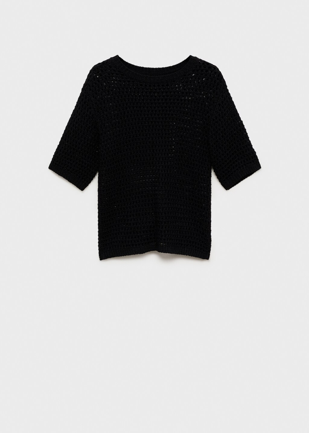 Джемпер кроше с короткими рукавами