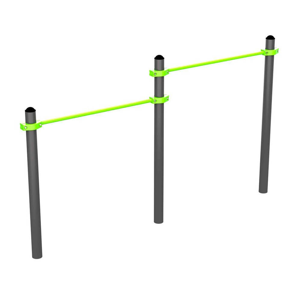 W233 GTO Перекладины разноуровневые для подтягивания из виса лежа на низкой перекладине ZAVODSPORTA