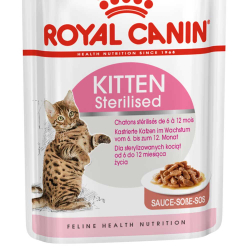 Royal Canin Kitten Sterilised 85 г соус - консервы (пауч) для стерилизованных котят (кусочки)