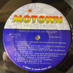Винтажная виниловая пластинка LP Marvin Gaye Anthology (США 1974)