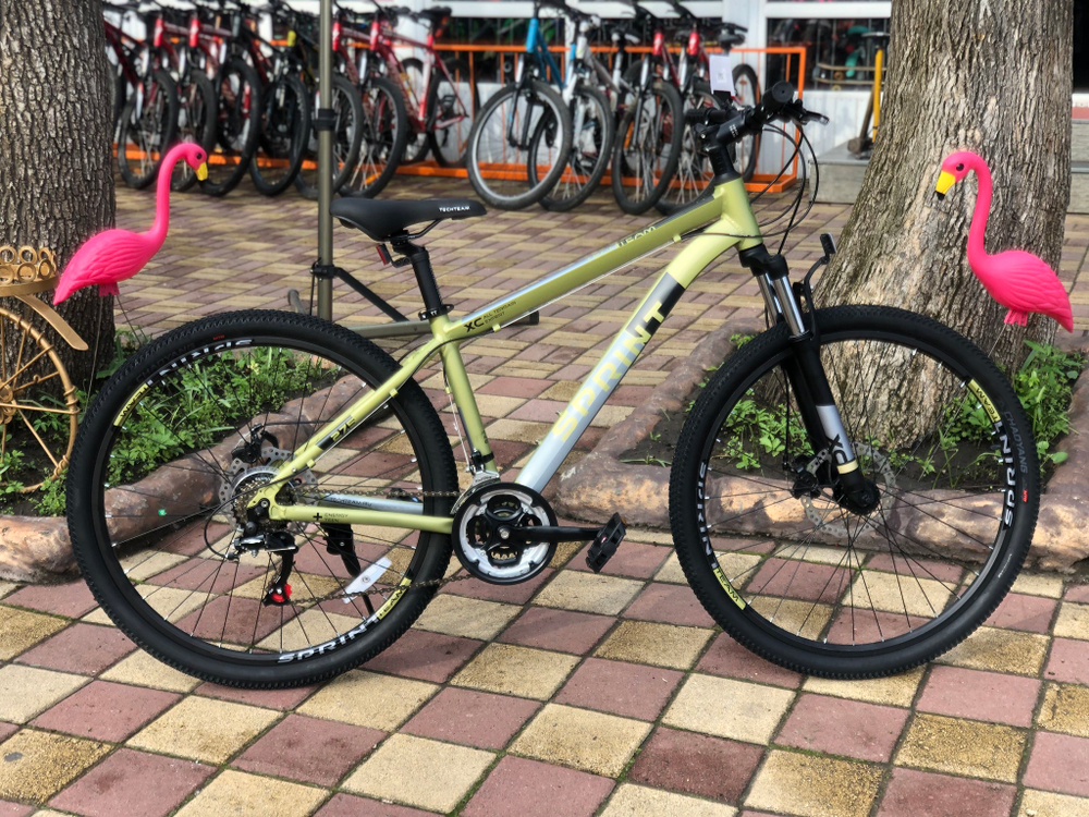 Велосипед TechTeam Sprint 27.5"х16" хаки 2021