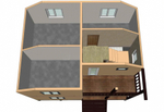 Каркас дома 8 x 6 м