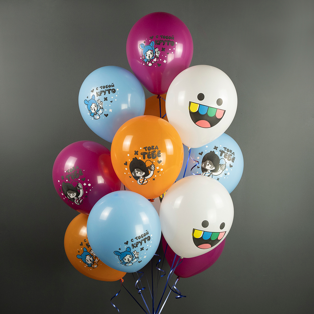 Шар 12" Ассорти Тока для тебя ДБ 10 шт