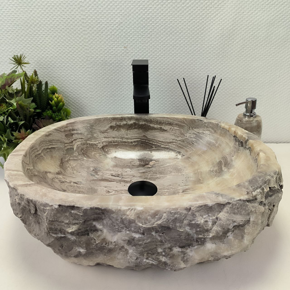 Раковина из оникса Erozy Grey EO-62596 53*43*15 0093