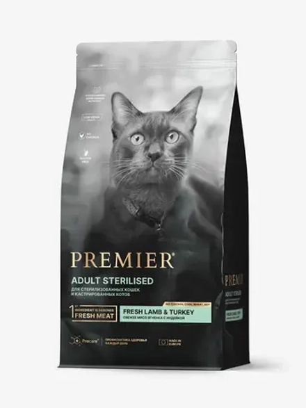 Premier Adult Sterilised для стерилизованных кошек (Ягненок с индейкой)