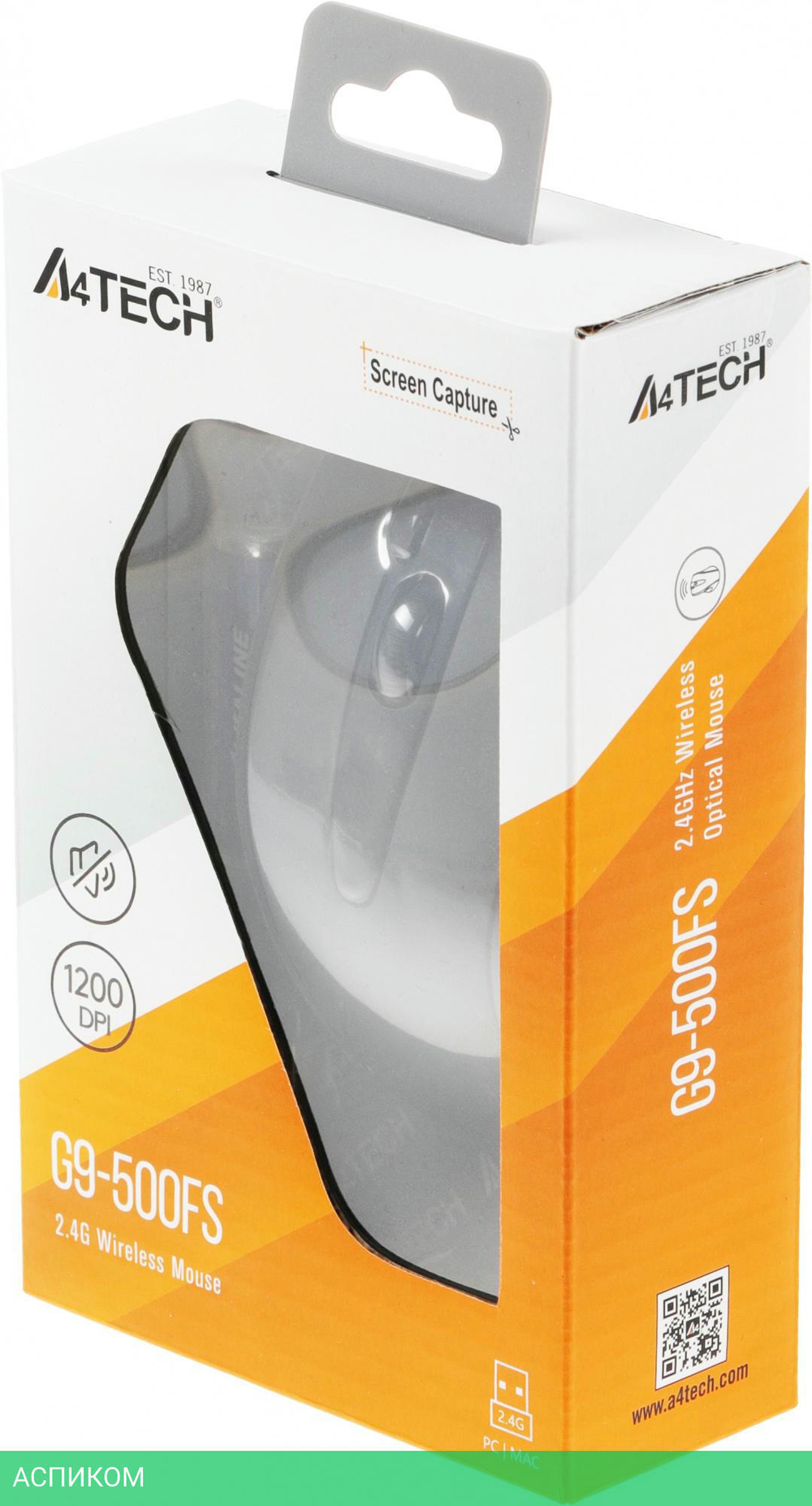 Мышь A4Tech V-Track черный (G9-500FS)