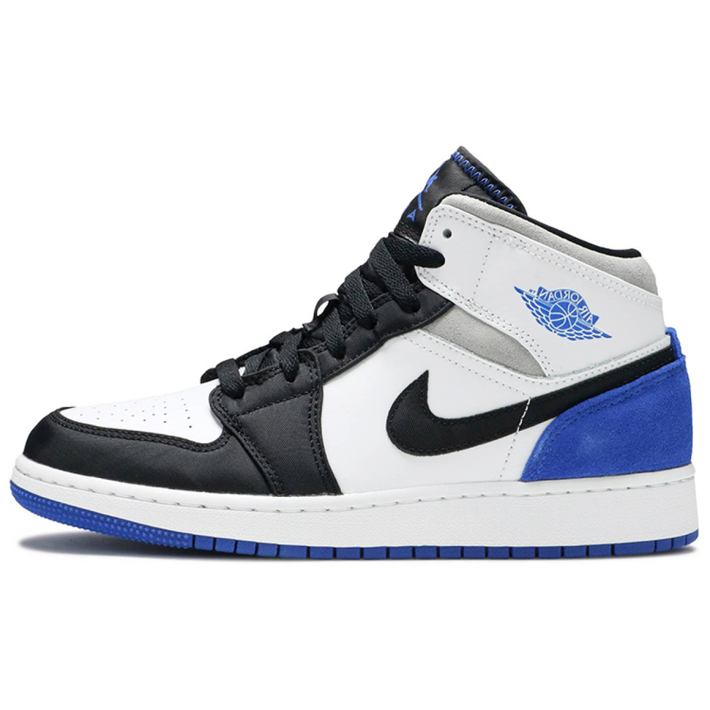 Кроссовки Air Jordan 1 Mid SE GS Royal Black Toe