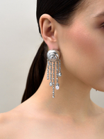 Серьги "Shell chandelier" Silver