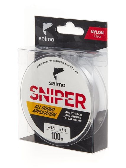 Леска монофильная Salmo Sniper Clear 100 м, 0,20 мм
