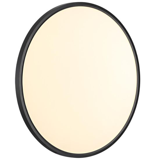 7660/48L MITRA LED SN 087 Светильник пластик/белый/черный LED 48Вт 3000/4000K D600 IP40 ALFA BLACK