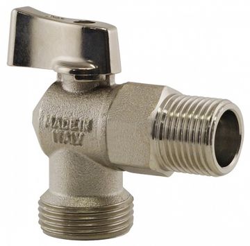 Кран для стиральной машины  1/2"-3/4"н-н угловой