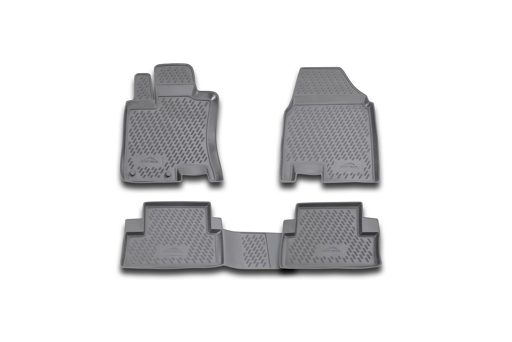 Коврики в салон NISSAN Qashqai 2007-2014, 4 шт. (полиуретан, серые) Element.CARNIS00021G
