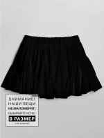 Черная юбка-шорты для девочки в школу