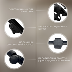 Модульная коляска BubaGO Savella 3в1