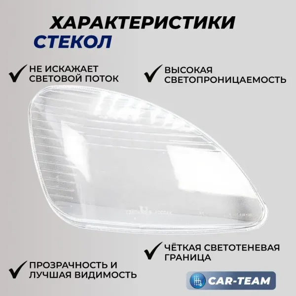 Стекла фар (стекло) Газель Бизнес (лев., прав.) (33020-3711071-20/33020-3711070-20)
