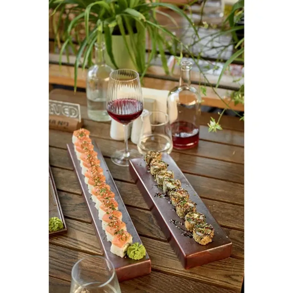 Блюдо прямоугольное 41*9,5 см h4 см брусок Antic Copper Panasia P.L. [2]