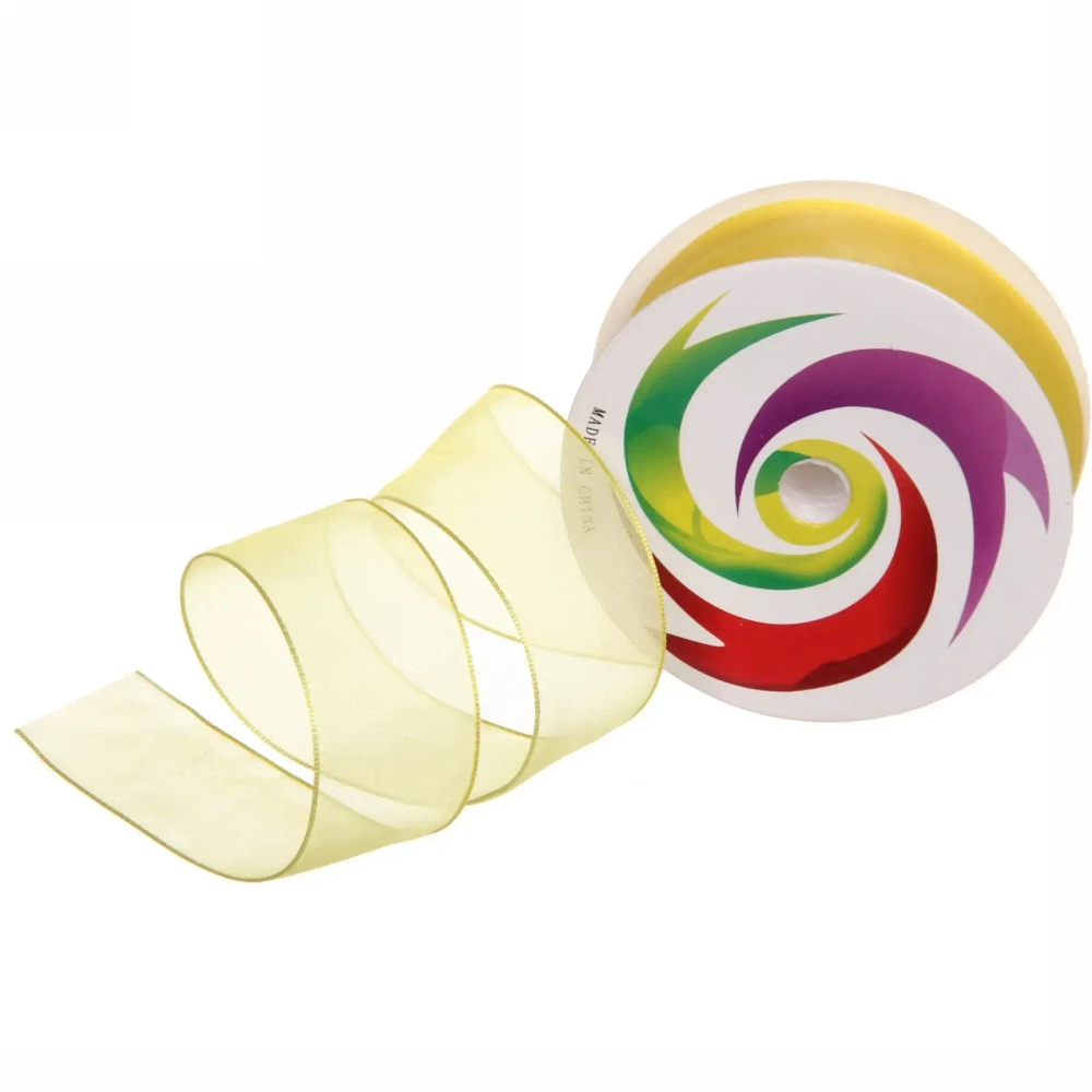 Лента для декорирования «Нежность» 2,5 см, 5 м, Желтый (капрон)