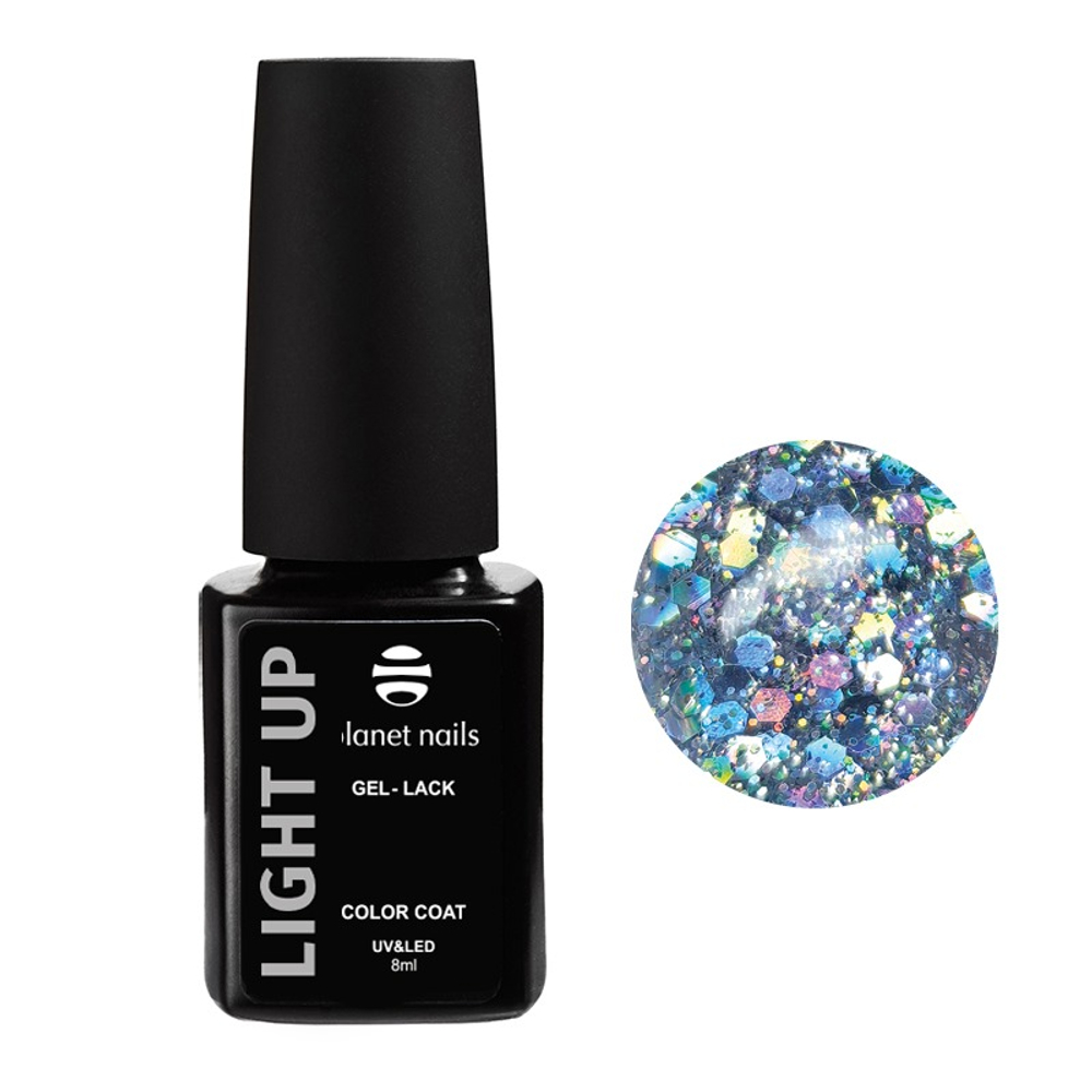 Planet Nails Гель-лак "Light Up" - 385, 8мл