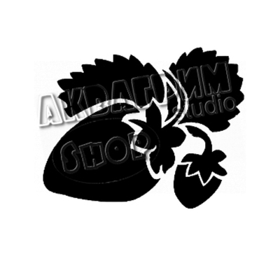 Трафарет для блеск тату "Клубничка