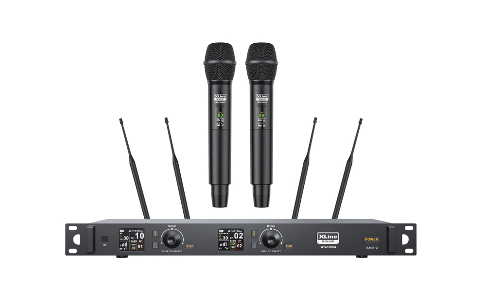 XLINE WS-1000A Радиосистема двухканальная с двумя ручными передатчиками
