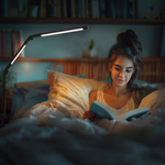 Светильник FRIENDME бестеневой настольный на струбцине светодиодный No.1 черный с двойным источником света. Яркость 1000 lum. 12W.