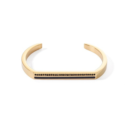 Браслет Coeur de Lion Black-Gold 0133/32-1316 18