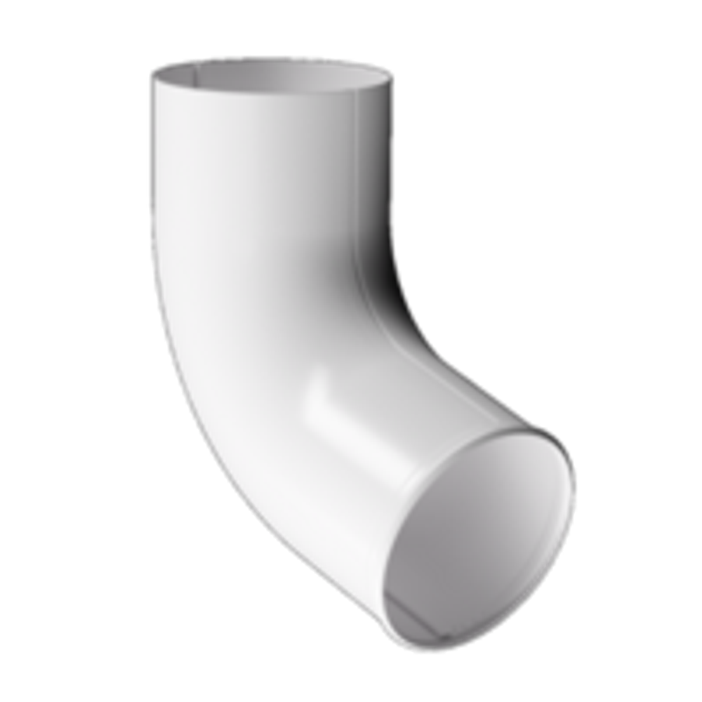 Docke STAL PREMIUM Отвод трубы D90 (Пломбир 9010)