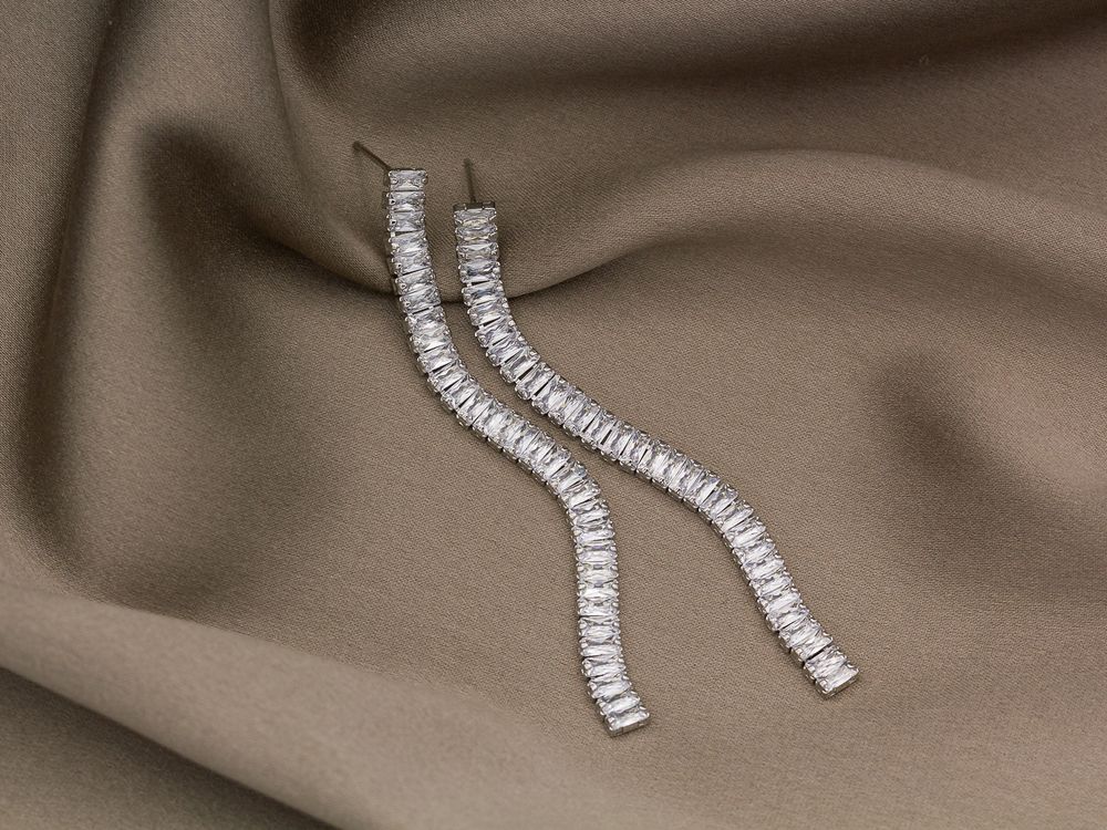 Серьги Crystals дорожка