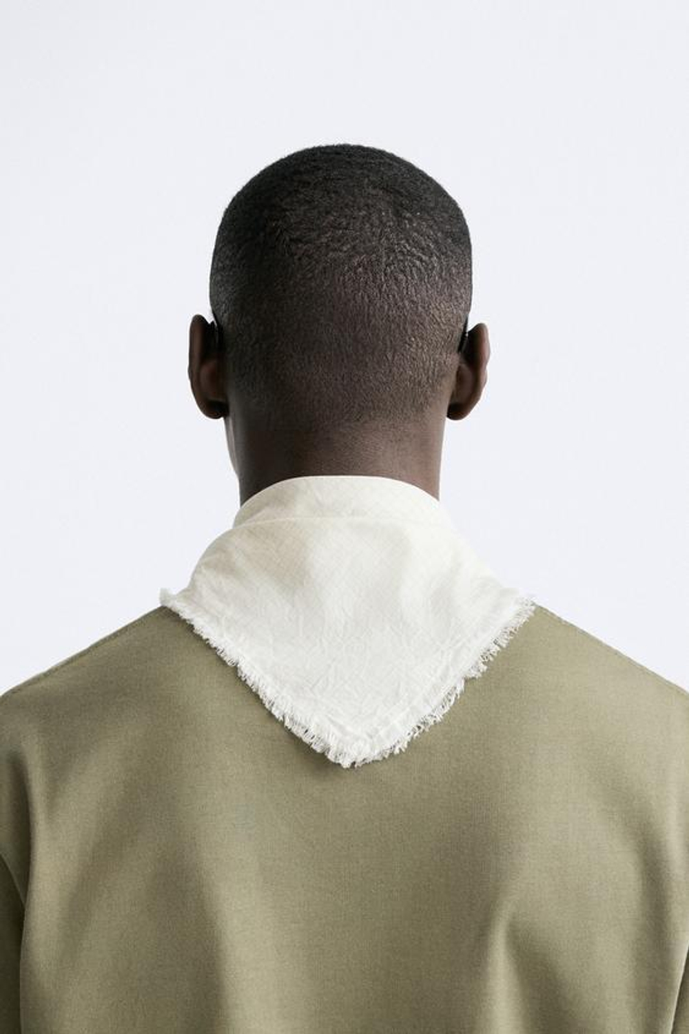 ZARA БАНДАНА В КЛЕТКУ, ЭКРЮ