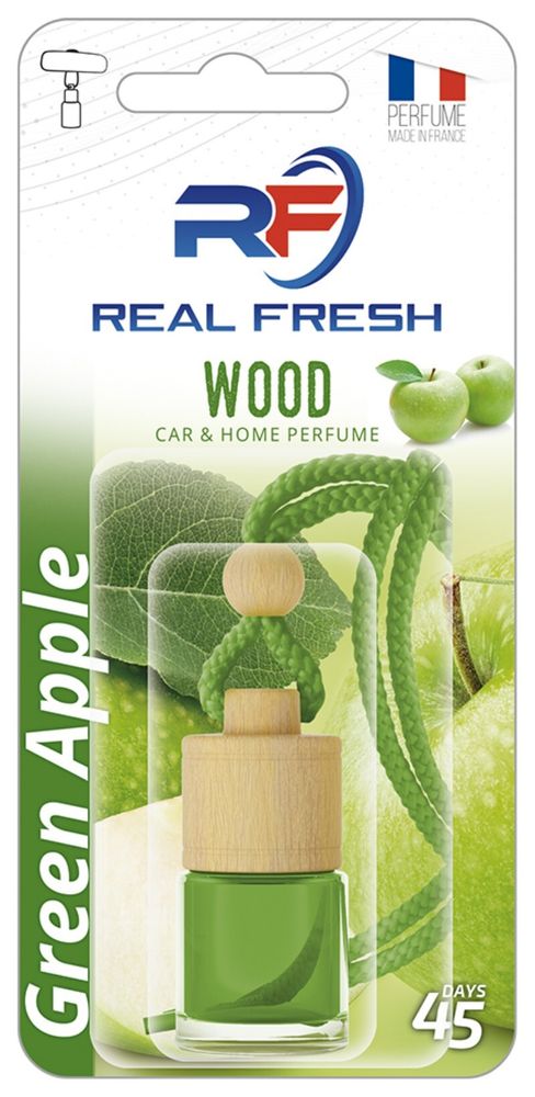 ОСВЕЖИТЕЛЬ ВОЗДУХА REAL FRESH WOOD GREEN APPLE 5ML