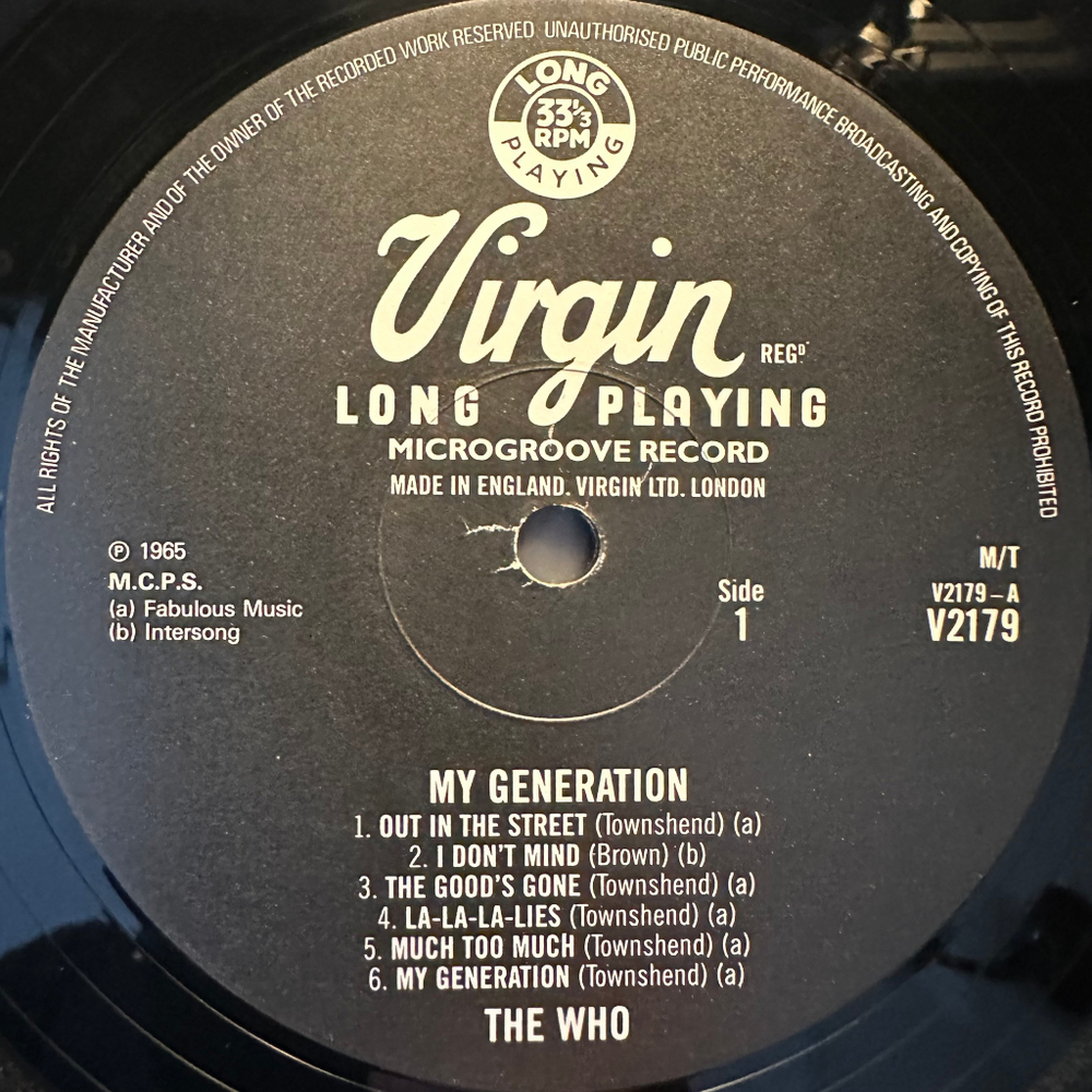 The Who ‎– My Generation (Англия)