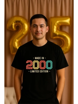 Футболка мужская с принтом годом рождения 2000