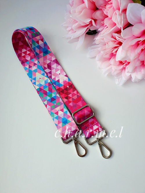 Розовые треугольники Ремень для сумки