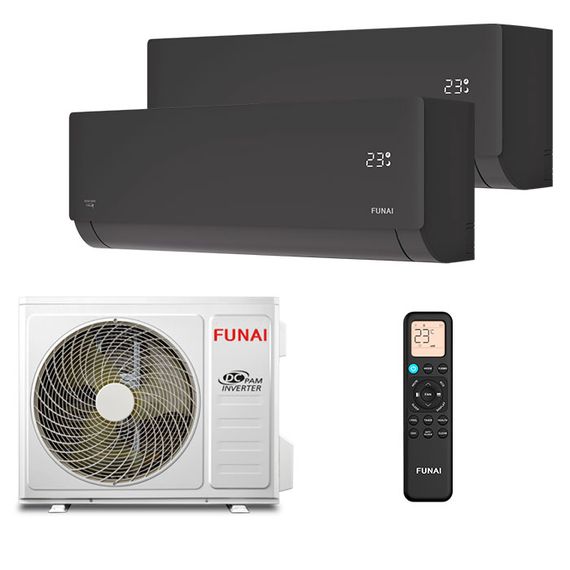 Мультисплит система на 2 комнаты Funai RAM-I-SNN30HP.W02/S x 2 / RAM-I-2SKG50HP.02/U