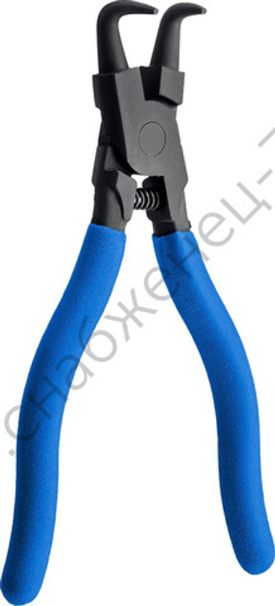 ЗУБР 170 мм, изогнутые губки, Внутренний съемник стопорных колец (22821-2)