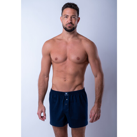 Мужские трусы-шорты боксеры темно-синие MR. BIG MB208 dark blue