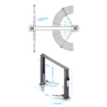 NORDBERG (N4125H-4,5T) Подъемник 2х стоечный 380В, г/п 4.5т, с верхней синхронизацией (серый)