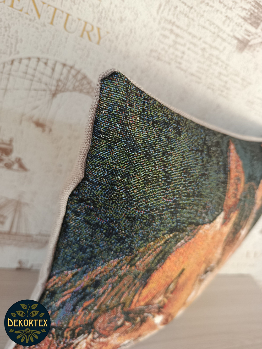 Декоративный гобеленовый чехол для интерьерной подушки Забота 38*38