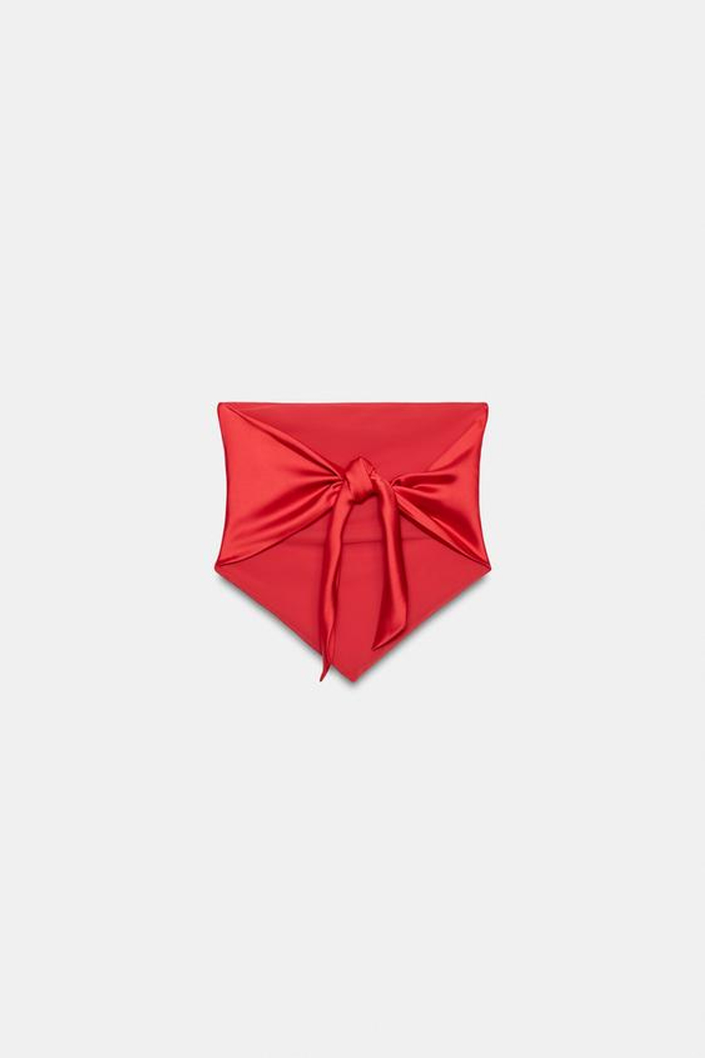 ZARA АТЛАСНЫЙ ТОП-БАНДО, КОРАЛЛОВЫЙ