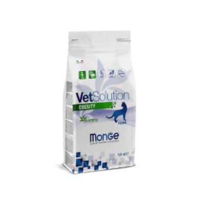Сухой корм диетический для кошек при избыточном весе Monge VetSolution Cat Obesity Обесити 1,5кг