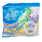 Шар (12''/30 см) Веселые смайлы, Ассорти, макарунс, 1 ст, 25 шт.