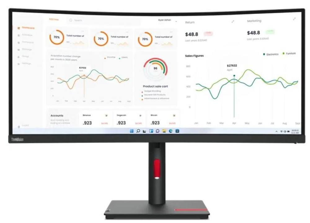 Монитор 34" Lenovo ThinkVision T34w-30