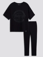 Костюм для девочки летний с леггинсами